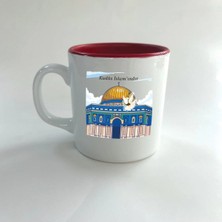 St. Morritz Kudüs Islam'ındır Baskılı Kırmızı Multi Kupa