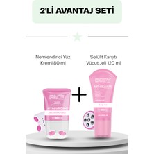 Wemara Hyaluronic Acid & Moisturizing Face Gym Pembe 80 ml & Wemara Hyaluronic Acid & Moisturizing Body Gym Pembe 120 ml