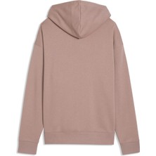 Puma Kadın / Kız Kahverengi Puma Ess Scrıpt Hoodie Kahverengi Kadın Sweatshirt