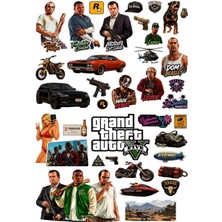 Neora Grand Theft Auto - Gta 76 Adet Stiker Seti
