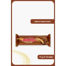 Ülker Albeni Atıştırmalık - Bisküvi Parçacıklı, Sütlü Çikolata Kaplı Karamel ve Bisküvi - 72 gram - 24 Adet