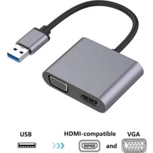 Hace Bazaar USB To Hdmi+Vga 1080 P HD09 ZR650