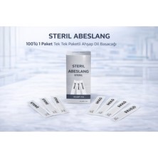 Bezos Steril Abeslang 100'LÜ 1 Paket Tek Tek Paketli Ahşap Dil Basacağı Medikal Spatula
