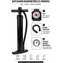 Funwater Sup Board Çift Yönlü El Pompası – Manometreli Universal Şişirme Pompası