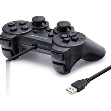 Skygo Pc Uyumlu Kablolu USB Gamepad Oyun Kolu - Siyah HD302