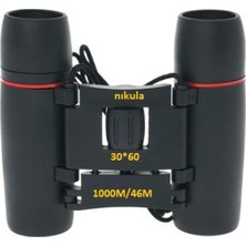 Nikula 30X60 Cepte Taşımalı Kauçuk Kaplamalı Mini Dürbün Siyah