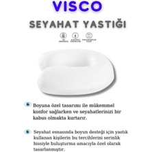 St. Morritz Visco Seyahat Yastıgı Visco Boyun Yastıgı Beyaz