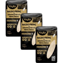 Yayla Baldo Pirinç ve Zenginleştirilmiş Pirinç Ürünü (A+B9+Fe) 1 kg X3