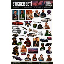 Neora Grand Theft Auto - Gta 40 Adet Stiker Seti