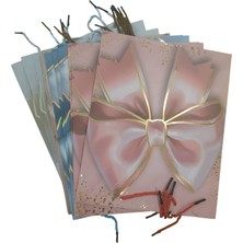 Misyon Karton Hediyelik Çanta (Hediye Çantası) 26X32 Cm (12 Li Paket) Msy-3607