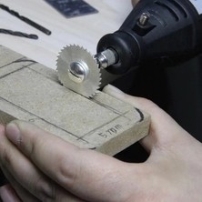 Metal 6 Parça Mini Matkap Ucu Ahşap Kesme Yuvarlak Çelik Bıçak Disk Testere Seti Kiti (  )