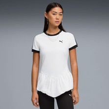 Puma Kadın / Kız Beyaz Puma T7 Balloon Tee Beyaz Kadın T-Shirt & Polo
