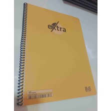 Extra 40 Yaprak Duz çizgili A4 Spırallı Defter