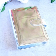 Mint Design Gümüş Aynalı Birikim Ajandası - Bütçe Planlayıcı Cüzdan - Gümüş Mekanizma