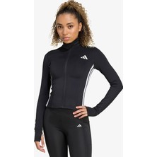 adidas Workout Essentials 3 Bantlı Kadın Siyah Antrenman Eşofman Üstü.-