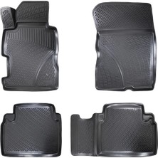St. Morritz Honda Civic Sedan 1996-2000 3D Siyah Kokusuz Havuzulu Paspas Takımı