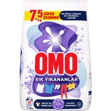 Omo Matik Toz Çamaşır Deterjanı Sık Yıkananlar Beyaz ve Renkliler Için 7.5 kg 50 Yıkama