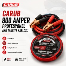Carub 800 Amper Profesyonel Akü Takviye Kablosu 16 mm 2,3 Metre Çantalı