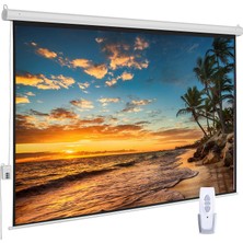 Dualtech 200X150 100" Motorlu Kumandalı Projeksiyon Perdesi Gain 1.8 (4k Ultra Hd Sinema Perdesi)