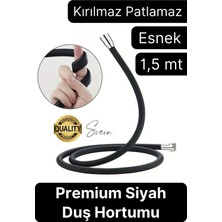 St. Morritz Özel Üretim 1,5 Metre 360 Derece Dönebilen Kıvrılmayan Esnek Yumuşak Silikon Patlamaz Duş Hortumları