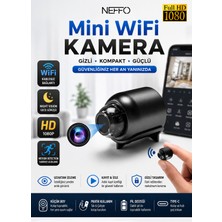 Neffo Mini Güvenlik Kamerası Farkedilmez Kamera Belli Olmayan Akıllı Kamera  Wi-Fi Kablosuz Uzaktan Izleme Hd Hafıza Kartı Destekli Kompakt Kamera