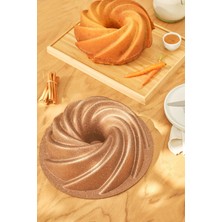 St. Morritz Girift Golden Pink Döküm Kek Kalıbı 25 cm