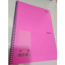Udeep 96 Yaprak Çızgısız A4 Spırallı Notebook Defter