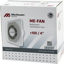 Hace Bazaar MUTLUSAN-001 211 000 100 00 00 Me-Fan 1004&AMP;AMP;QUOT;BANYO Tuvalet Havalandırma Aspiratörü 12W 2450RPM 100M3/H (K95)