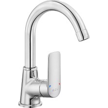 E.c.a. Lia Kuğu Borulu Lavabo Bataryası - Krom - 102188887