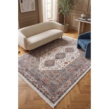 Hoom Rugs Otantik 2602 Renkli Vintage Desenli Salon Halısı