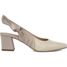 Zeytuk Kadın Hakiki Deri Slingback Ayakkabı