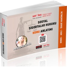 Adli-Idari Hakimlik Hmgs Sosyal Sigortalar Hukuku Video Takip Ders Notu Konu Anlatımı Savaş Yayınevi 2026