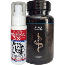 Bezos Bigboost 50 ml Erkek Uzun-Kalın-Sert- Bakım Kremi 50 ml + Siyahkobra 60LI Erkeğe