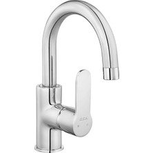 E.c.a. Nıta Kuğu Borulu Lavabo Bataryası - Krom - 102188036