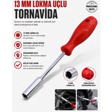Berlinsel BS013 Lokma Uçlu Tornavida Somun Vida Sıkma Sökme Lokma Tornavida 13 mm