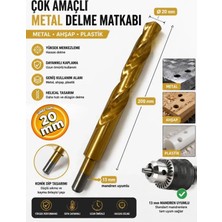 Sara S872 Hss Metal Ahşap Plastik Delme Ucu Konik Uç Hss 20 mm Matkap Ucu