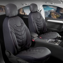 Şahinler Oto Aksesuar Toyota Yaris 2008-2011 Full Deri Oto Koltuk Kılıfı Ön Arka Set Siyah Classy Model Şhn