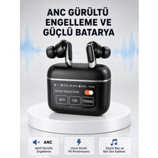 Zenviaa Anc Teknolojili Kablosuz Bluetooth Kulaklık – Dokunmatik, Dijital Göstergeli, Yüksek Se