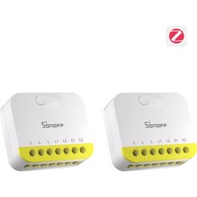 Sonoff MINI-ZB2GS-L Duo Nötrsüz Zigbee 2 Kanallı Akıllı Röle 2 Adet