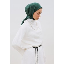 Fresh Scarfs Pamuk Keten Eşarp Derin Yeşil