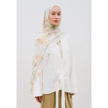 Fresh Scarfs Floral Symphony Desen Rami Viskon Şal Somon