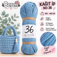 Beren Kağıt Ip No: 36 – 350-400 gr - Yumuşak - Çanta Örgü Ipi - Şapka, Cüzdan, Runner Dekorasyon ve El Örgüsü Ipi