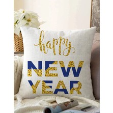 Rem Home Rengirenk Dekoratif Kırlent Kılıfı Beyaz Modern 43 x 43 cm Salon Koltuk Kanepe Yastık Kılıfı