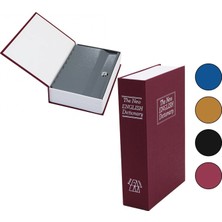 Hace Bazaar BÜYÜK=240X155X55MM Kitap Modeli Kilitli Kasa - Kumbara (K95)