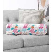 Rem Home Rengirenk Dekoratif Kırlent Kılıfı Krem 60 x 20 cm Salon Koltuk Kanepe Yastık Kılıfı
