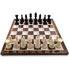 vegahediye v vega Sedef Satranç Takımı (29X29 cm Sehpa)