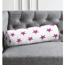 Rem Home Rengirenk Dekoratif Kırlent Kılıfı Yıldız 60 x 20 cm Salon Koltuk Kanepe Yastık Kılıfı