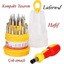 St. Morritz Premium 31 Parça Yumurta Tornavida Bits Uç Seti Telefon Tamir Saat Elektronik Farklı Metal Başlık