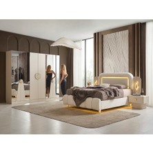 Aydınev Potenza Mdf Yatak Odası Takımı 2+2+2 Modüler
