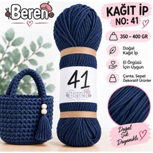 Beren Kağıt Ip No: 41 – 350-400 gr - Yumuşak - Çanta Örgü Ipi - Şapka, Cüzdan, Runner Dekorasyon ve El Örgüsü Ipi